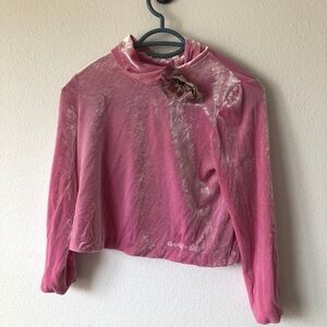 Y2K Chocolate Soup Matching Pink Velvet Top and Pant Set